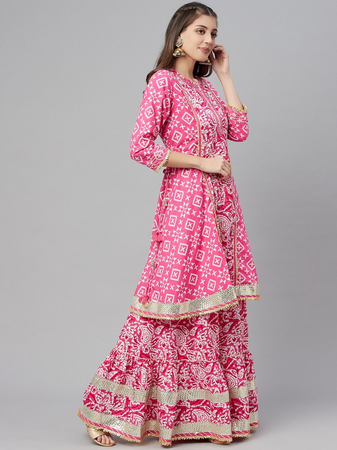 anarkali-designer-kurta-style-cotton-fabric-pink-color