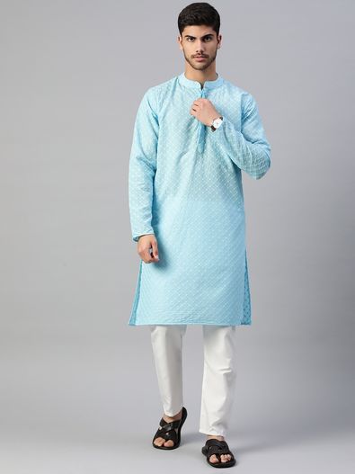 Kurta Pajama for Men White Black Kurta Pyjama for Wedding