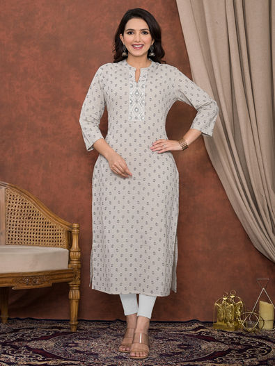 Cotton kurtis images best sale