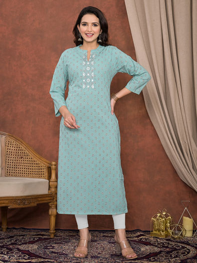 Latest designs of cotton kurtis hotsell